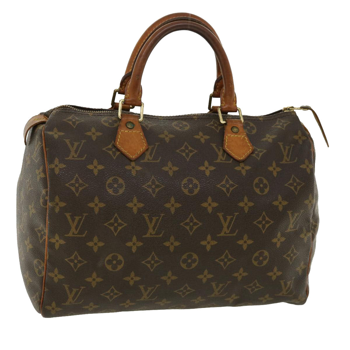 LOUIS VUITTON Monogram Speedy 30 Hand Bag M41526 LV Auth 35913