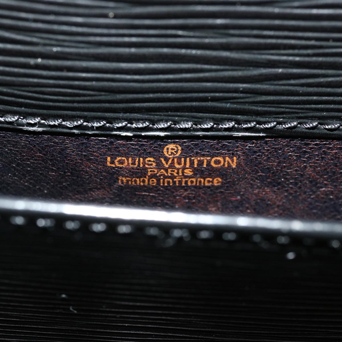 LOUIS VUITTON Epi Cartouchiere MM Shoulder Bag Black Noir M52242 LV Auth 35920