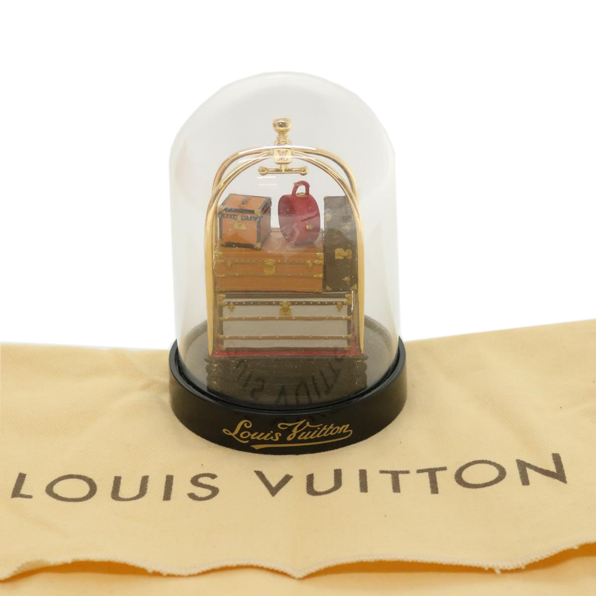 LOUIS VUITTON Snow Globe 2000s pre-owned Trunk Clear LV Auth 35924
