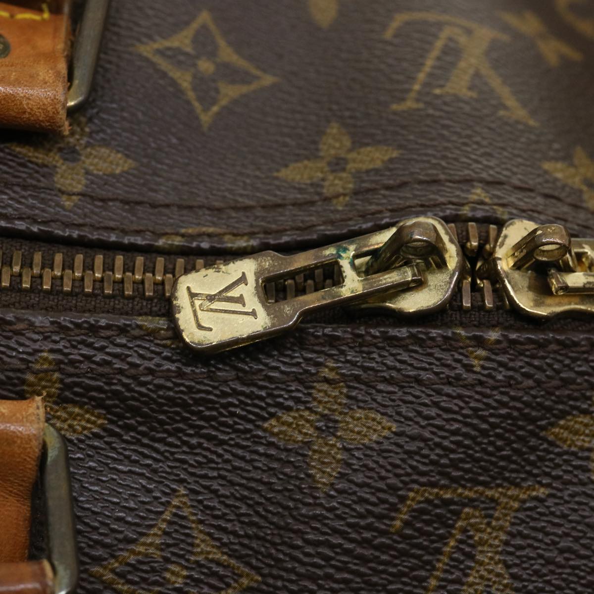 LOUIS VUITTON Monogram Keepall 55 Boston Bag M41424 LV Auth 35931