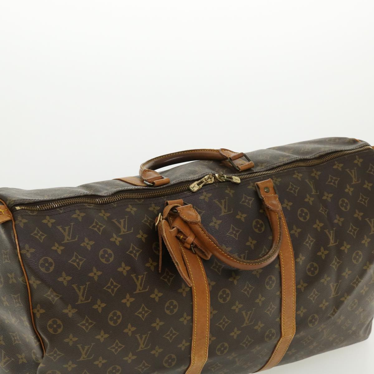 LOUIS VUITTON Monogram Keepall 55 Boston Bag M41424 LV Auth 35931