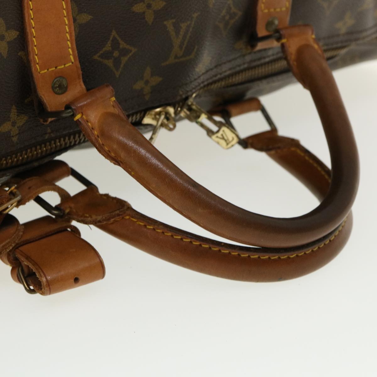 LOUIS VUITTON Monogram Keepall 55 Boston Bag M41424 LV Auth 35931