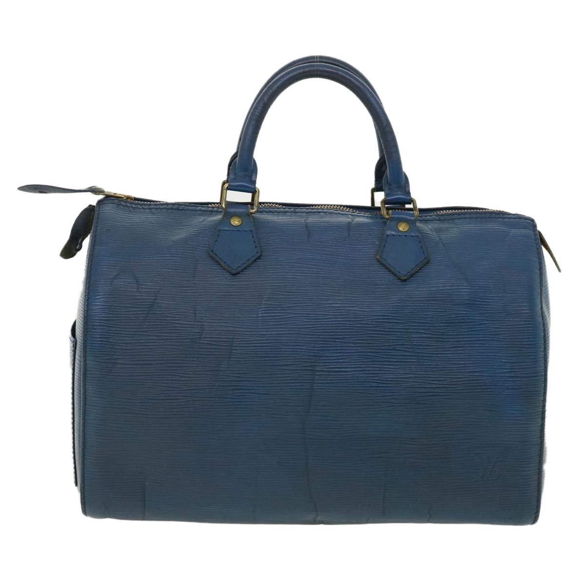 LOUIS VUITTON Epi Speedy 30 Hand Bag Blue M43005 LV Auth 35937