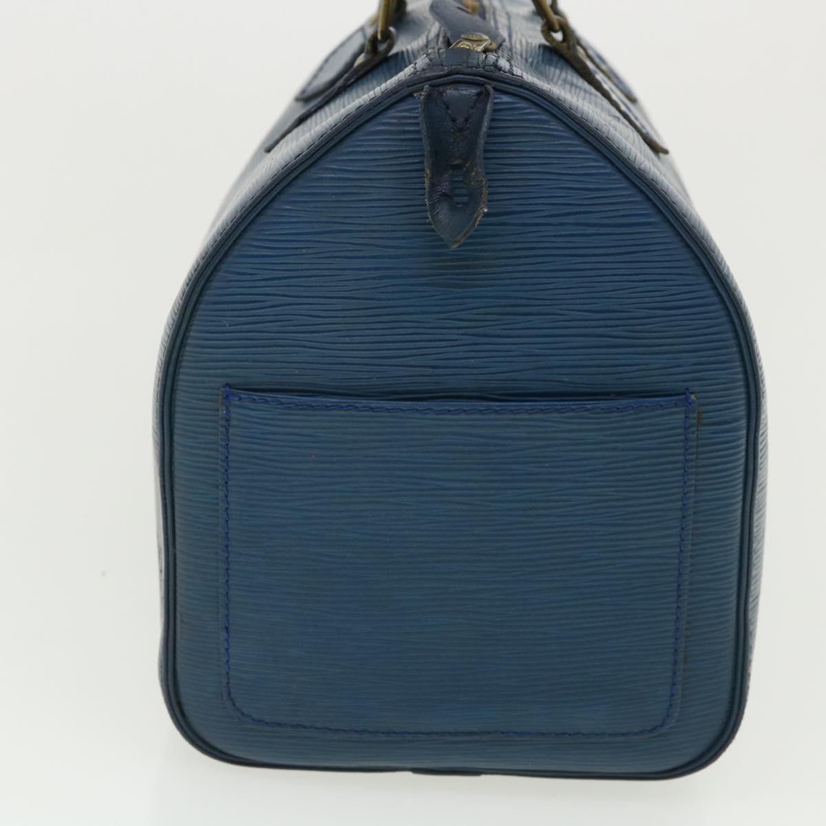 LOUIS VUITTON Epi Speedy 30 Hand Bag Blue M43005 LV Auth 35937