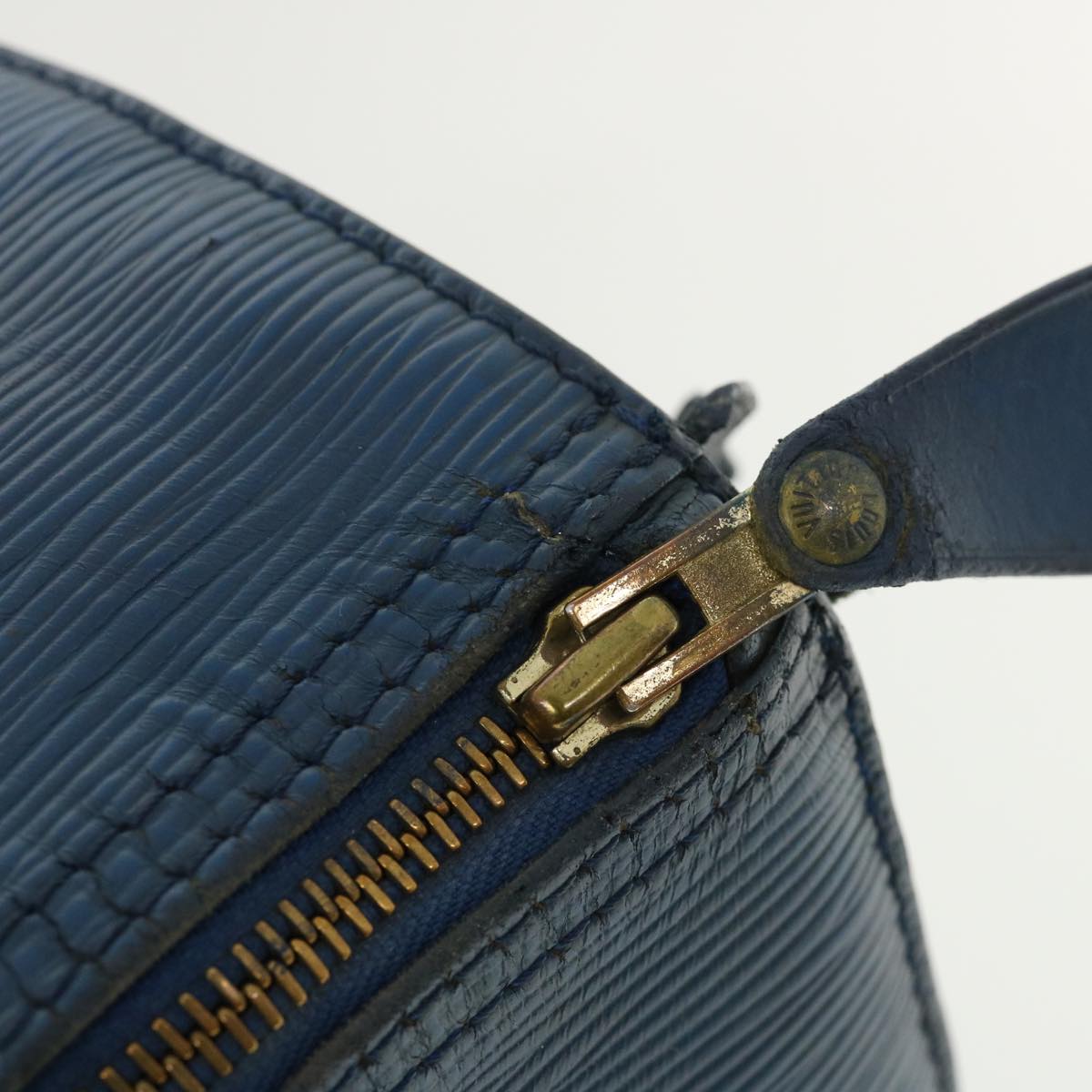 LOUIS VUITTON Epi Speedy 30 Hand Bag Blue M43005 LV Auth 35937