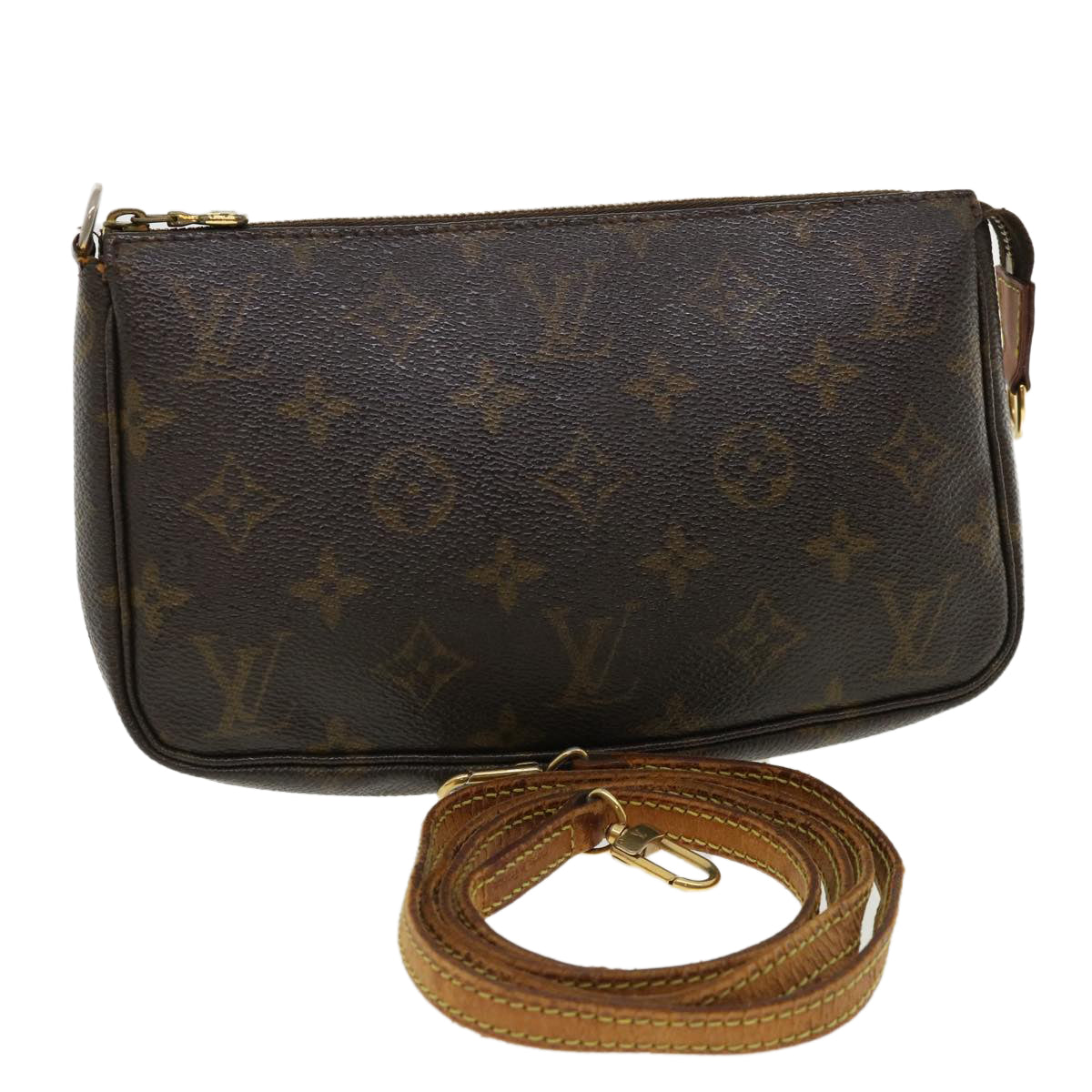 LOUIS VUITTON Monogram Pochette Accessoires Pouch M51980 LV Auth 35940