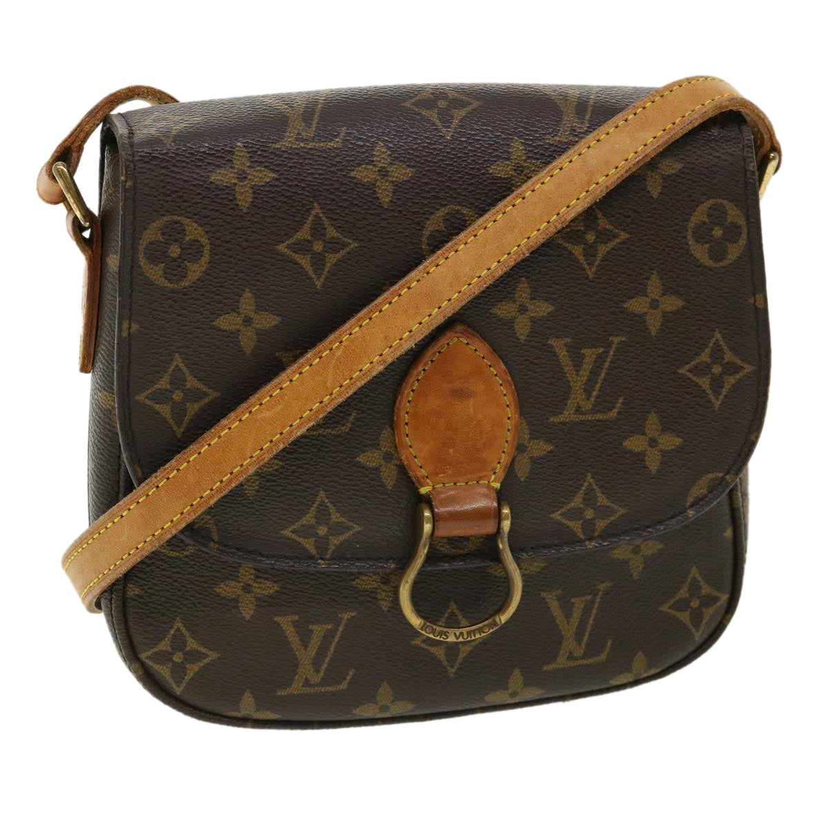 LOUIS VUITTON Monogram Saint Cloud MM Shoulder Bag M51243 LV Auth 35943