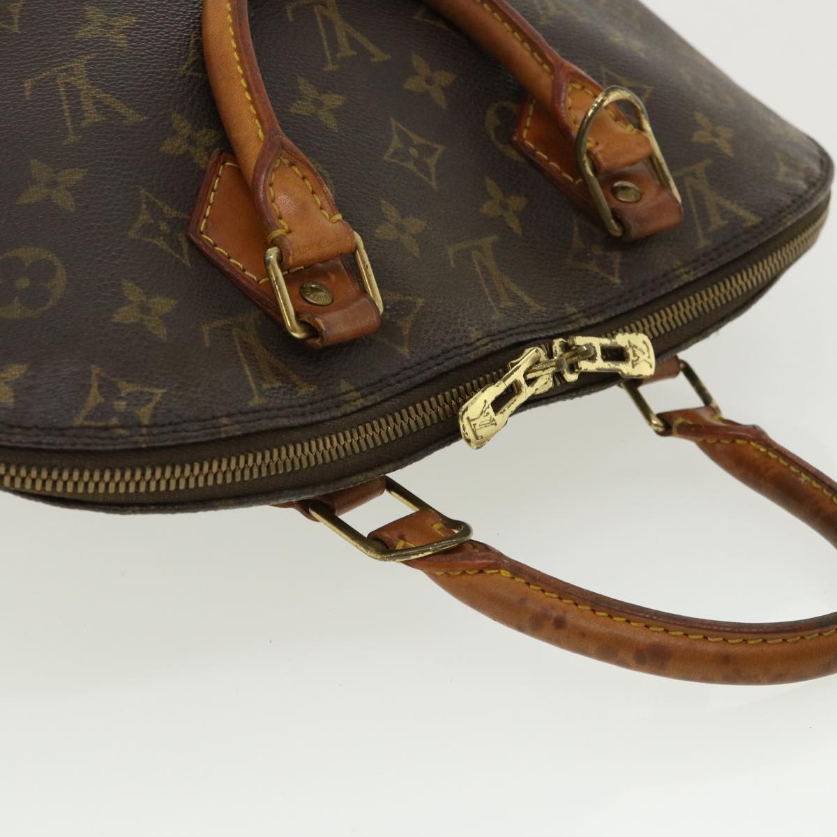 LOUIS VUITTON Monogram Alma Hand Bag M51130 LV Auth 35944