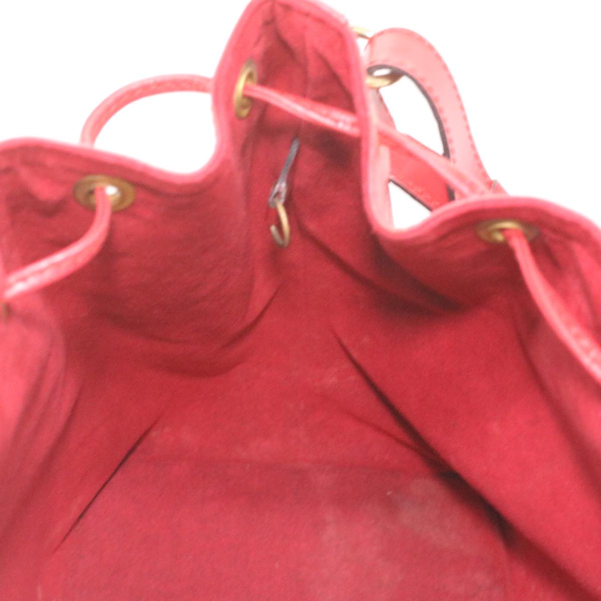 LOUIS VUITTON Epi Petit Noe Shoulder Bag Red M44107 LV Auth 35982