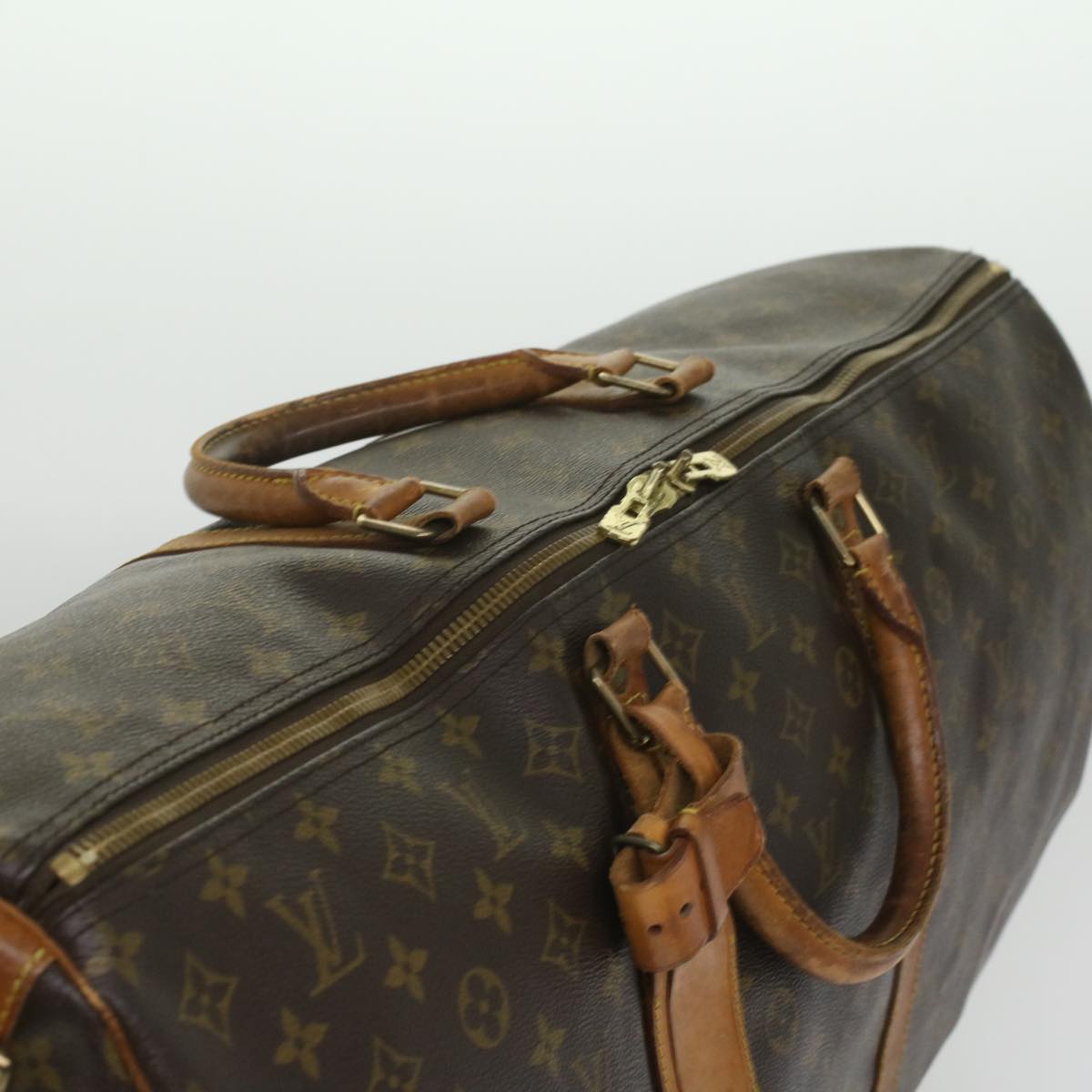 LOUIS VUITTON Monogram Keepall Bandouliere 60 Boston Bag M41412 LV Auth 35986