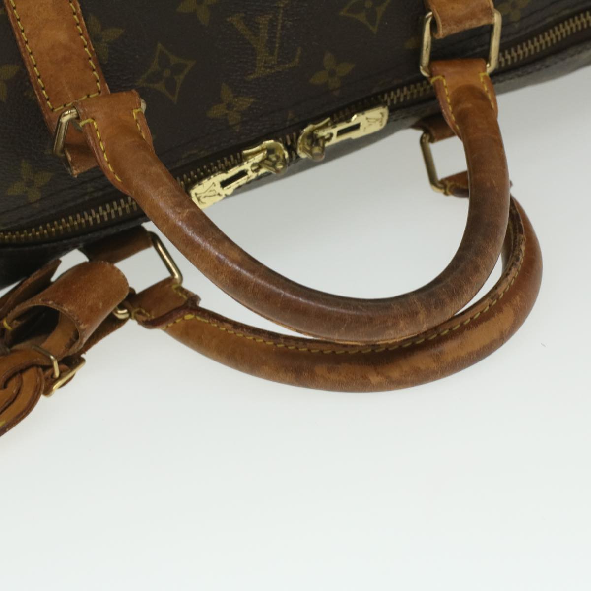 LOUIS VUITTON Monogram Keepall Bandouliere 60 Boston Bag M41412 LV Auth 35986