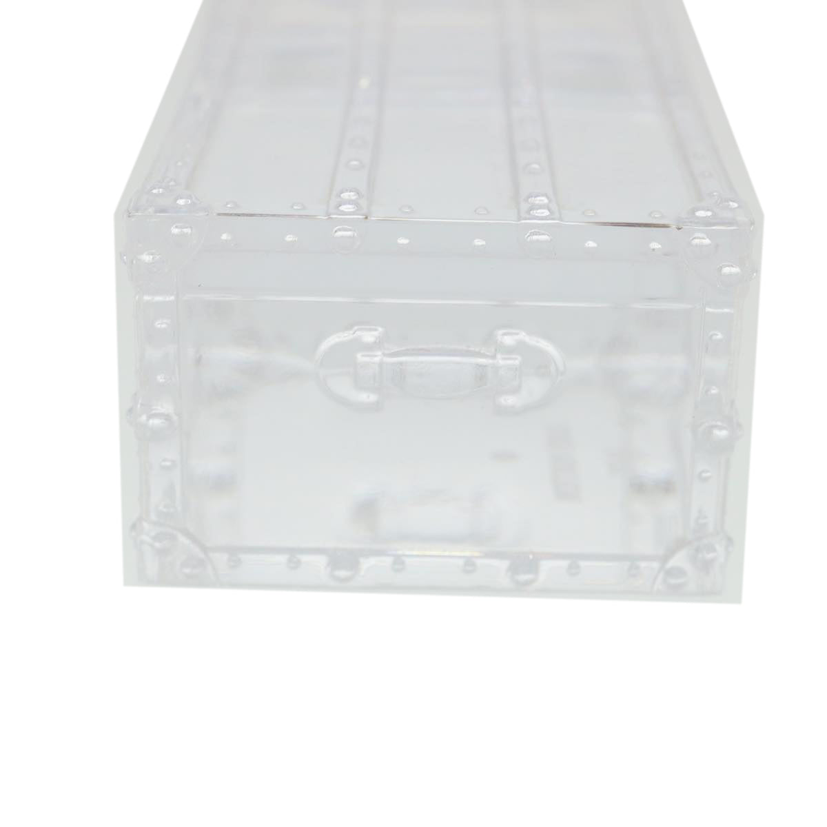 LOUIS VUITTON Crystal Trunk Paper Weight Glass VIP only Clear LV Auth 35993