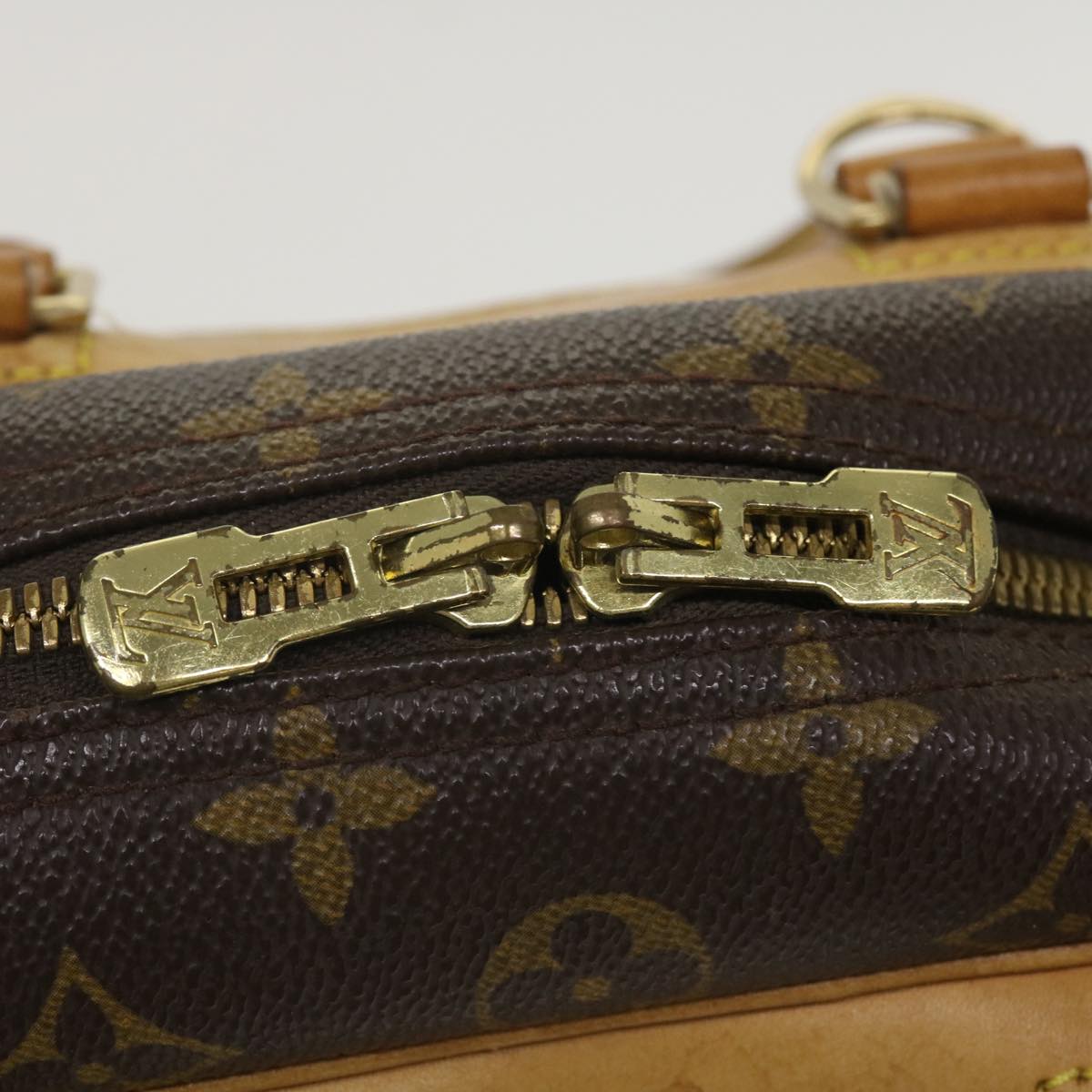 LOUIS VUITTON Monogram Deauville Hand Bag M47270 LV Auth 35997