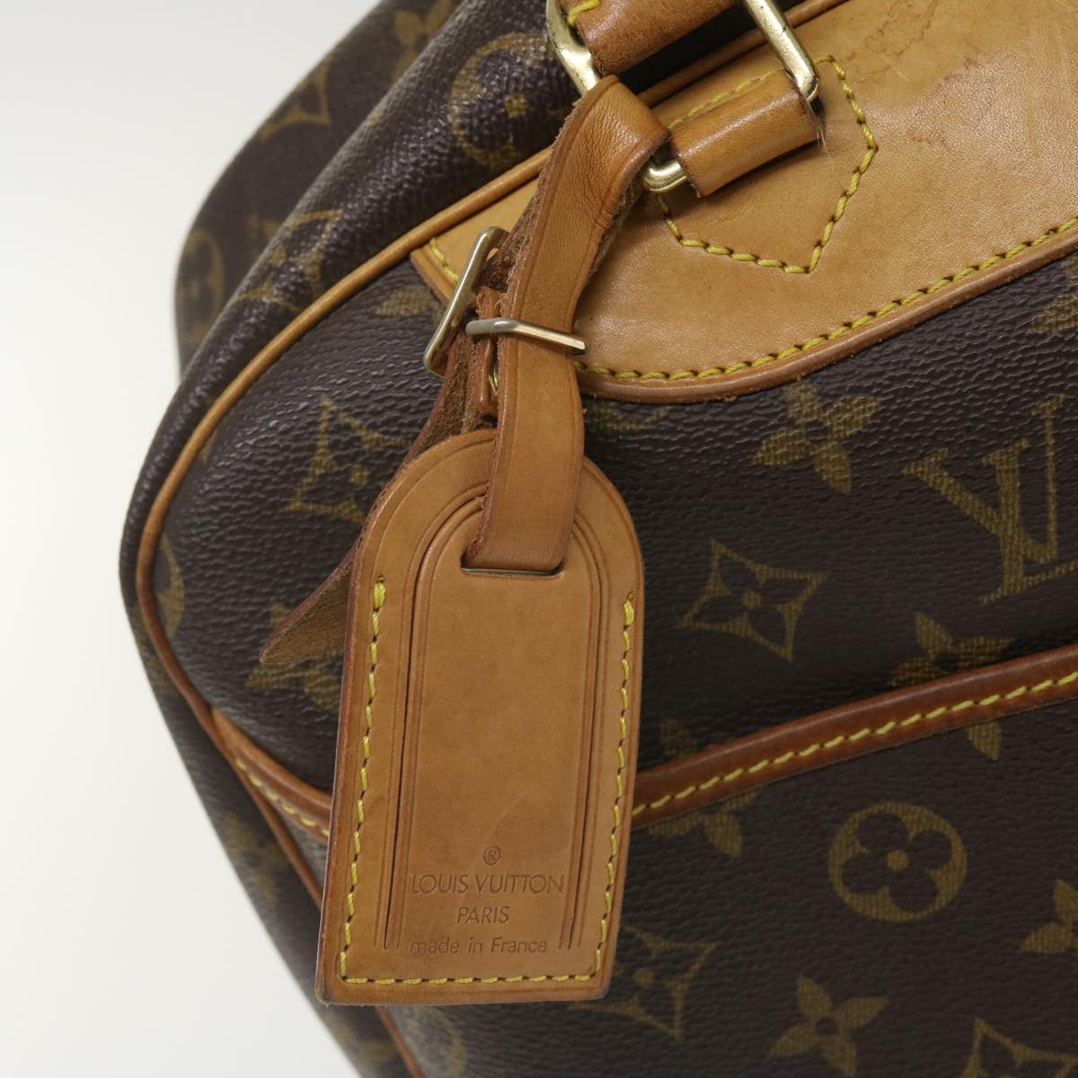 LOUIS VUITTON Monogram Deauville Hand Bag M47270 LV Auth 35997