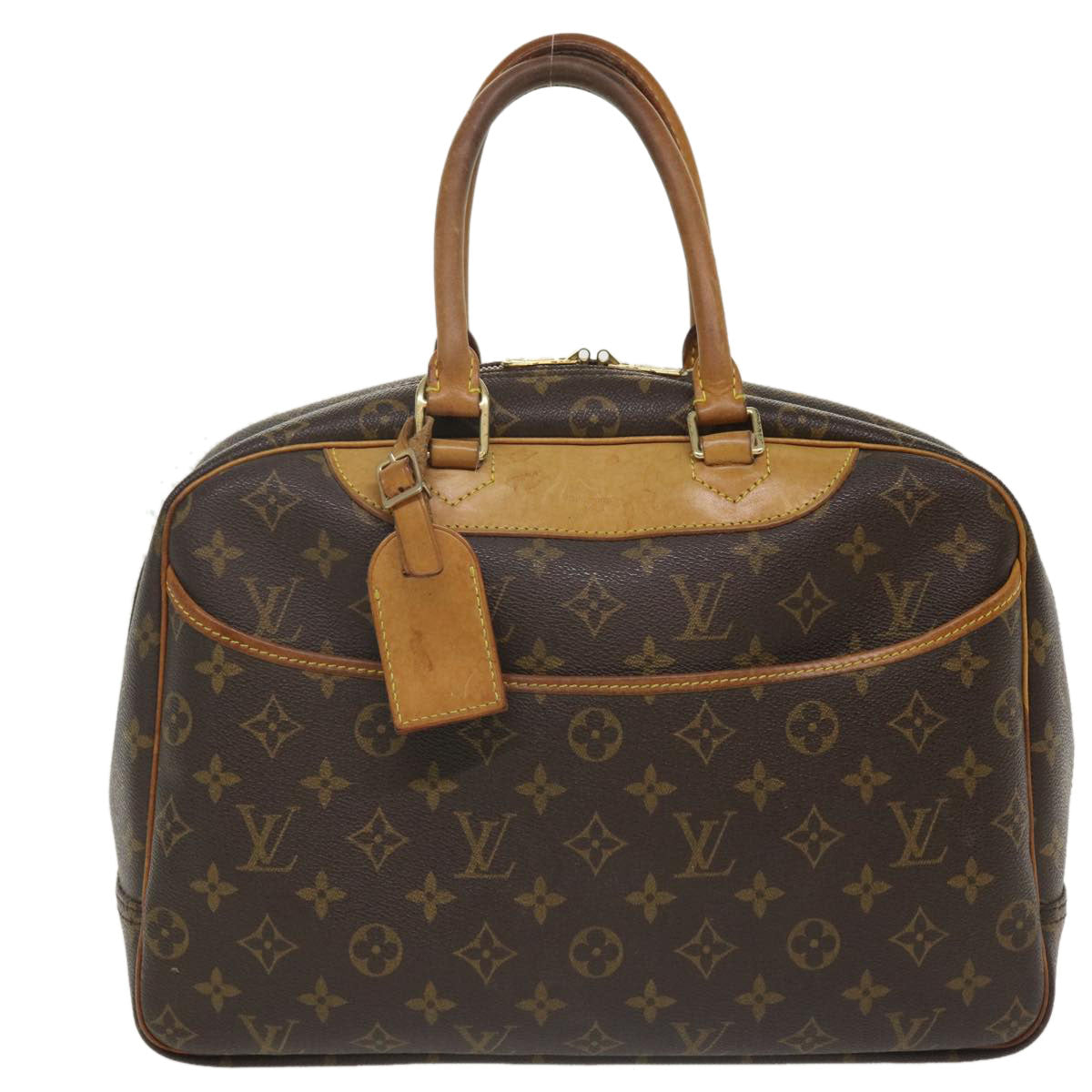 LOUIS VUITTON Monogram Deauville Hand Bag M47270 LV Auth 35997