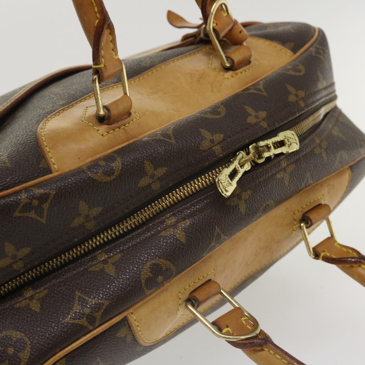 LOUIS VUITTON Monogram Deauville Hand Bag M47270 LV Auth 35997