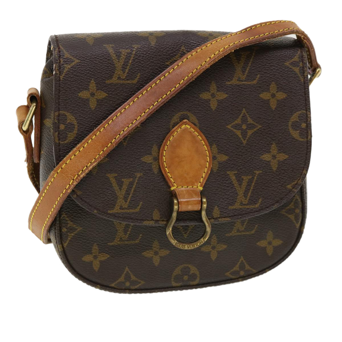 LOUIS VUITTON Monogram Saint Cloud PM Shoulder Bag M51244 LV Auth 36002