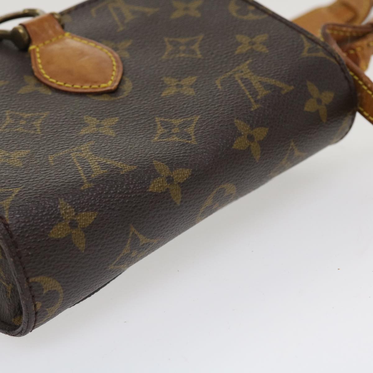 LOUIS VUITTON Monogram Saint Cloud PM Shoulder Bag M51244 LV Auth 36002