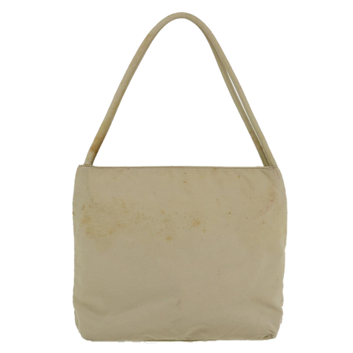 PRADA Shoulder Bag Nylon Beige Auth 36016 - 0