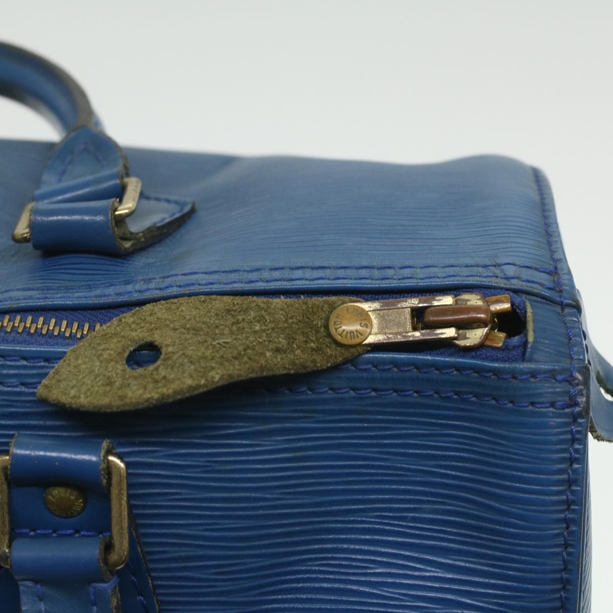 LOUIS VUITTON Epi Speedy 30 Hand Bag Blue M43005 LV Auth 36023