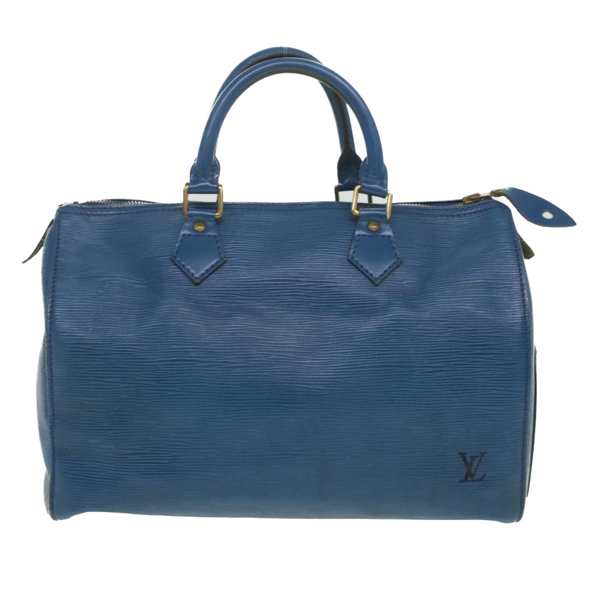 LOUIS VUITTON Epi Speedy 30 Hand Bag Blue M43005 LV Auth 36023