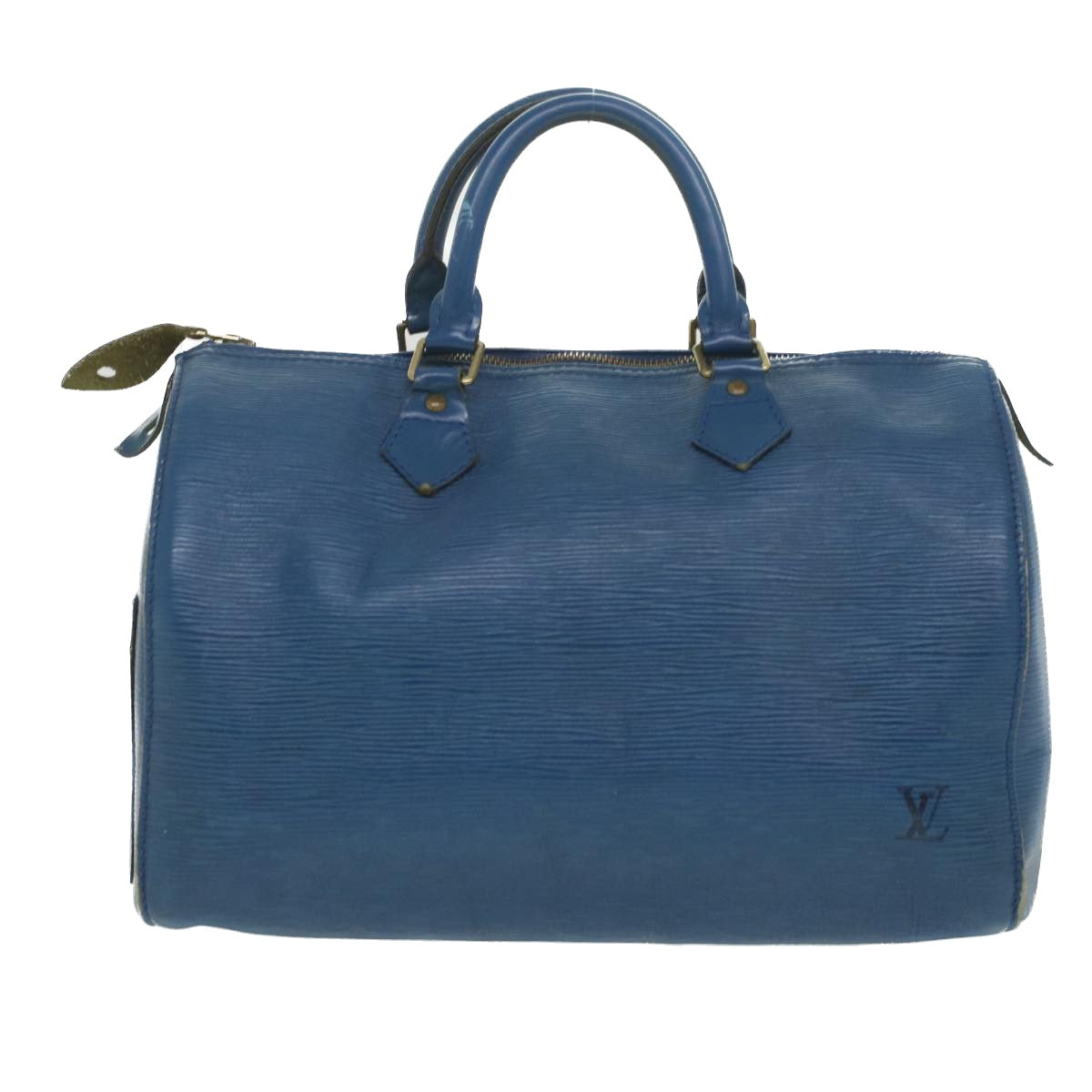 LOUIS VUITTON Epi Speedy 30 Hand Bag Blue M43005 LV Auth 36023