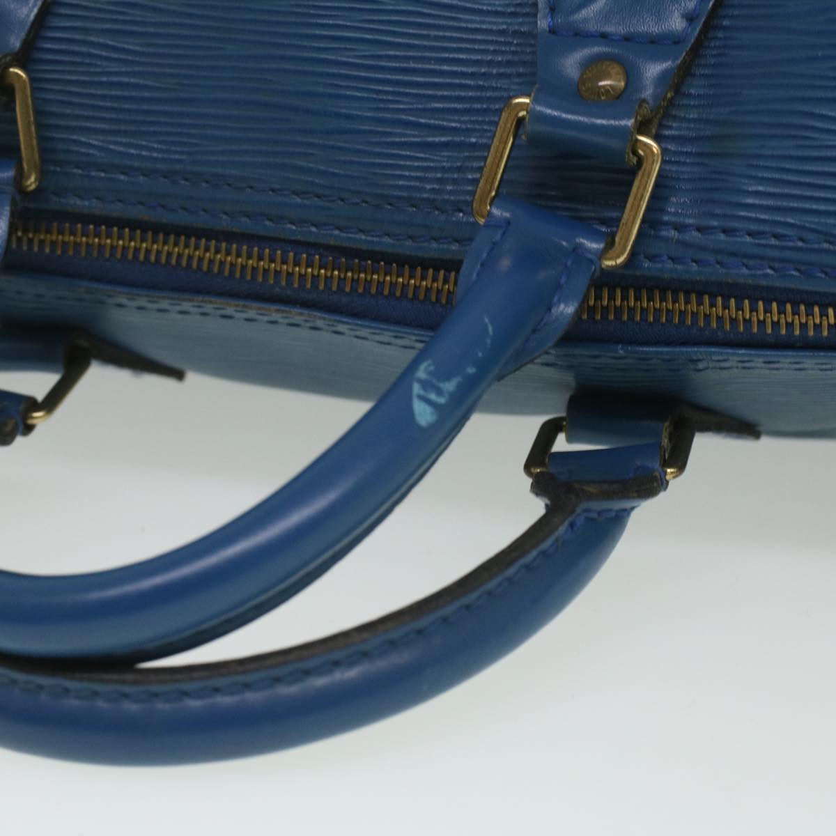 LOUIS VUITTON Epi Speedy 30 Hand Bag Blue M43005 LV Auth 36023