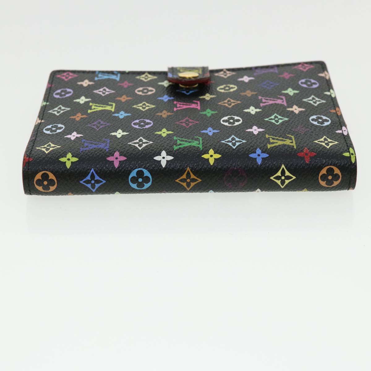 LOUIS VUITTON Multicolor Agenda PM Day Planner Cover Black R21076 LV Auth 36029A