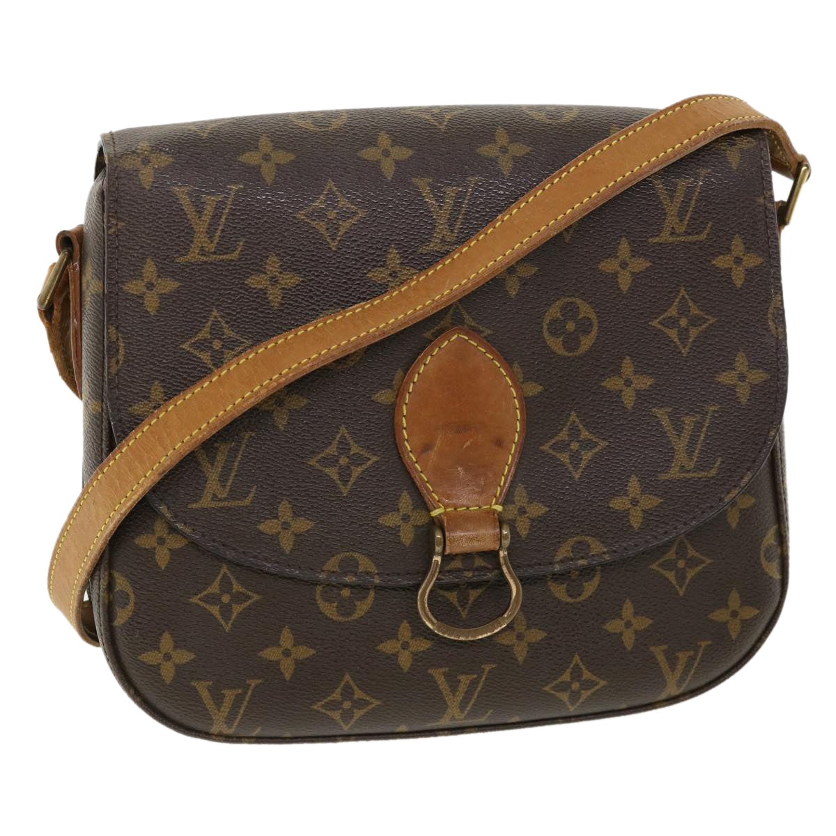 LOUIS VUITTON Monogram Saint Cloud GM Shoulder Bag M51242 LV Auth 36045