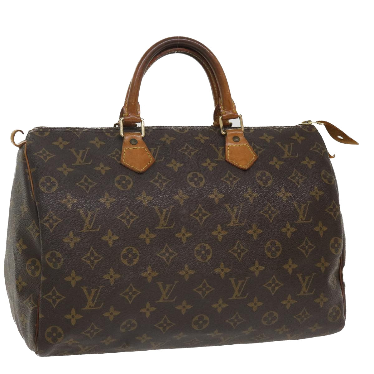 LOUIS VUITTON Monogram Speedy 35 Hand Bag M41524 LV Auth 36047