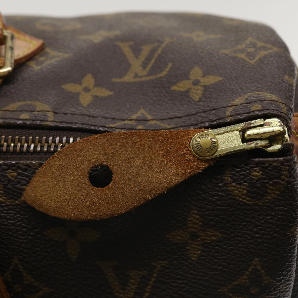 LOUIS VUITTON Monogram Speedy 35 Hand Bag M41524 LV Auth 36047