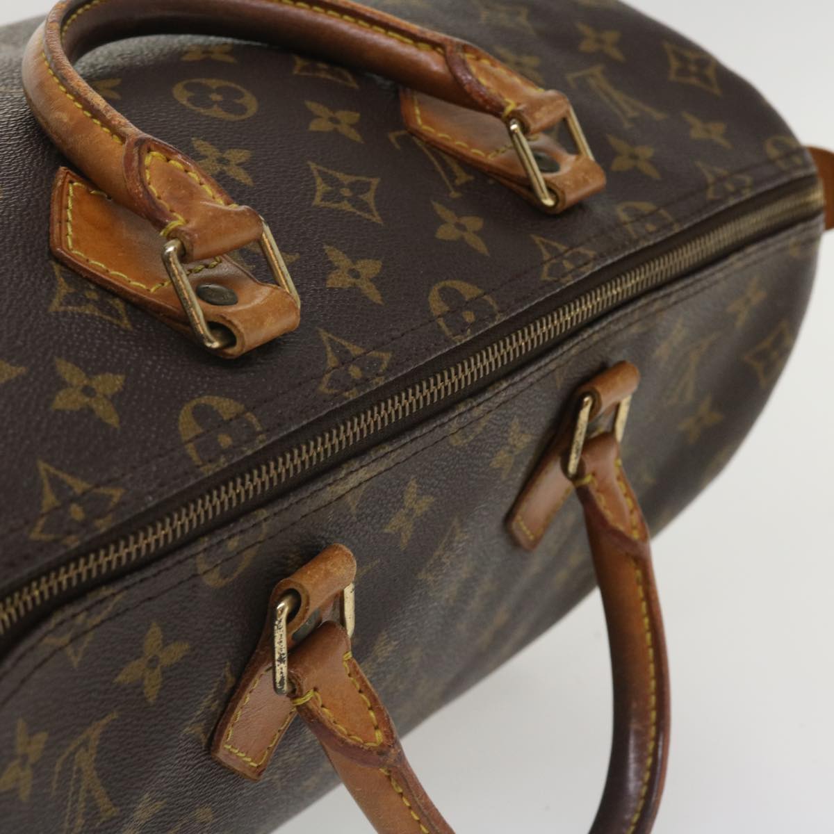 LOUIS VUITTON Monogram Speedy 35 Hand Bag M41524 LV Auth 36047