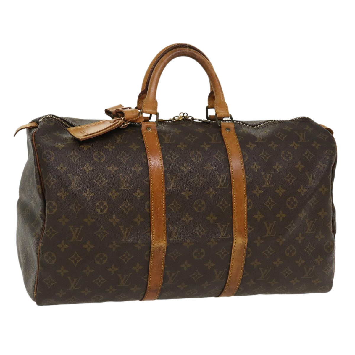 LOUIS VUITTON Monogram Keepall 50 Boston Bag M41426 LV Auth 36069