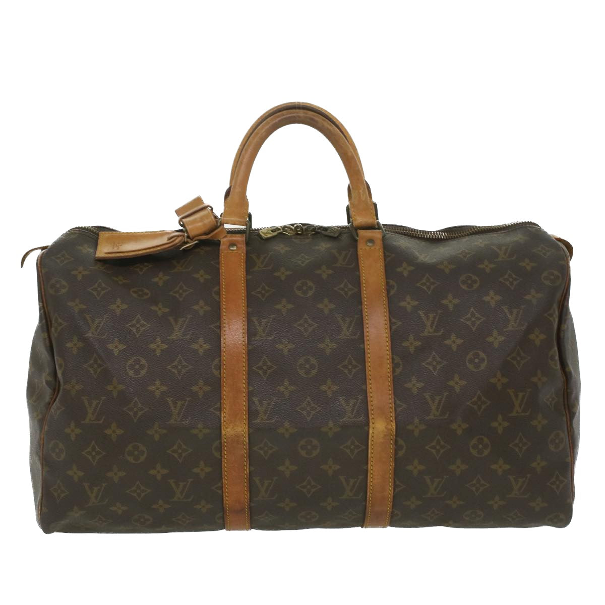 LOUIS VUITTON Monogram Keepall 50 Boston Bag M41426 LV Auth 36069