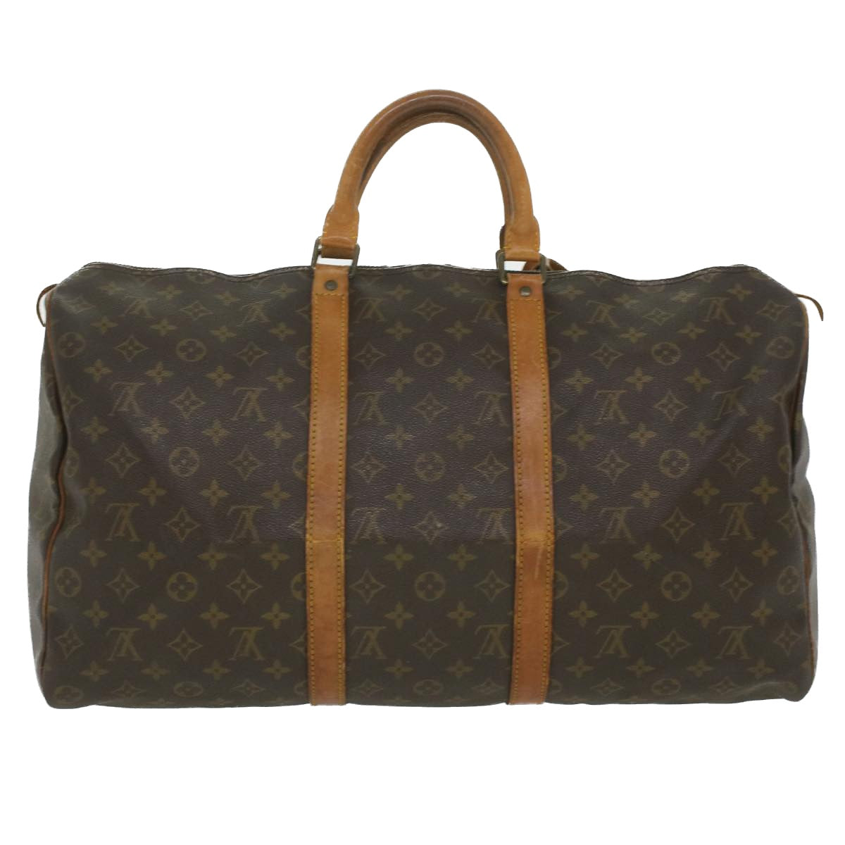 LOUIS VUITTON Monogram Keepall 50 Boston Bag M41426 LV Auth 36069