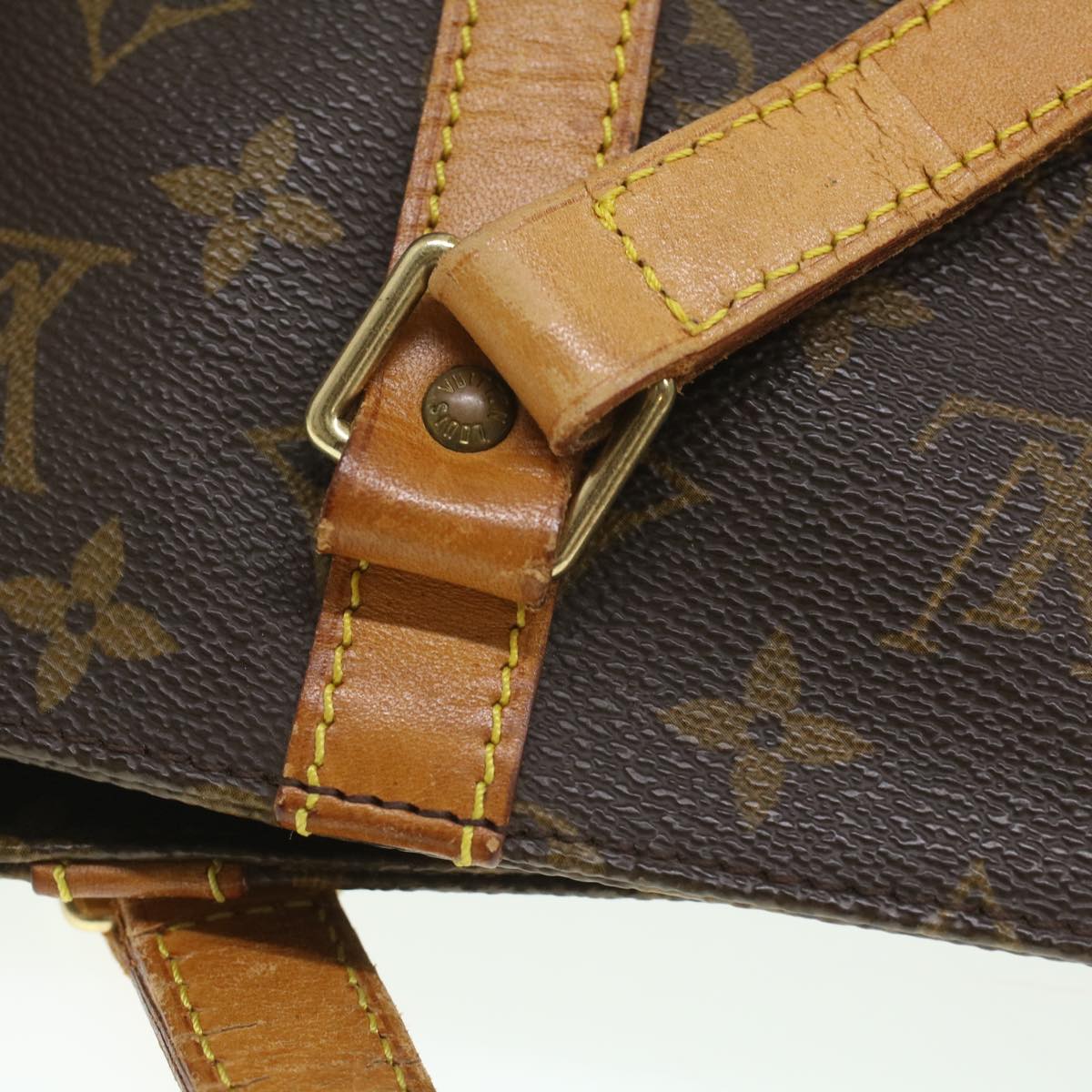 LOUIS VUITTON Monogram Sac Shopping Tote Bag M51108 LV Auth 36070