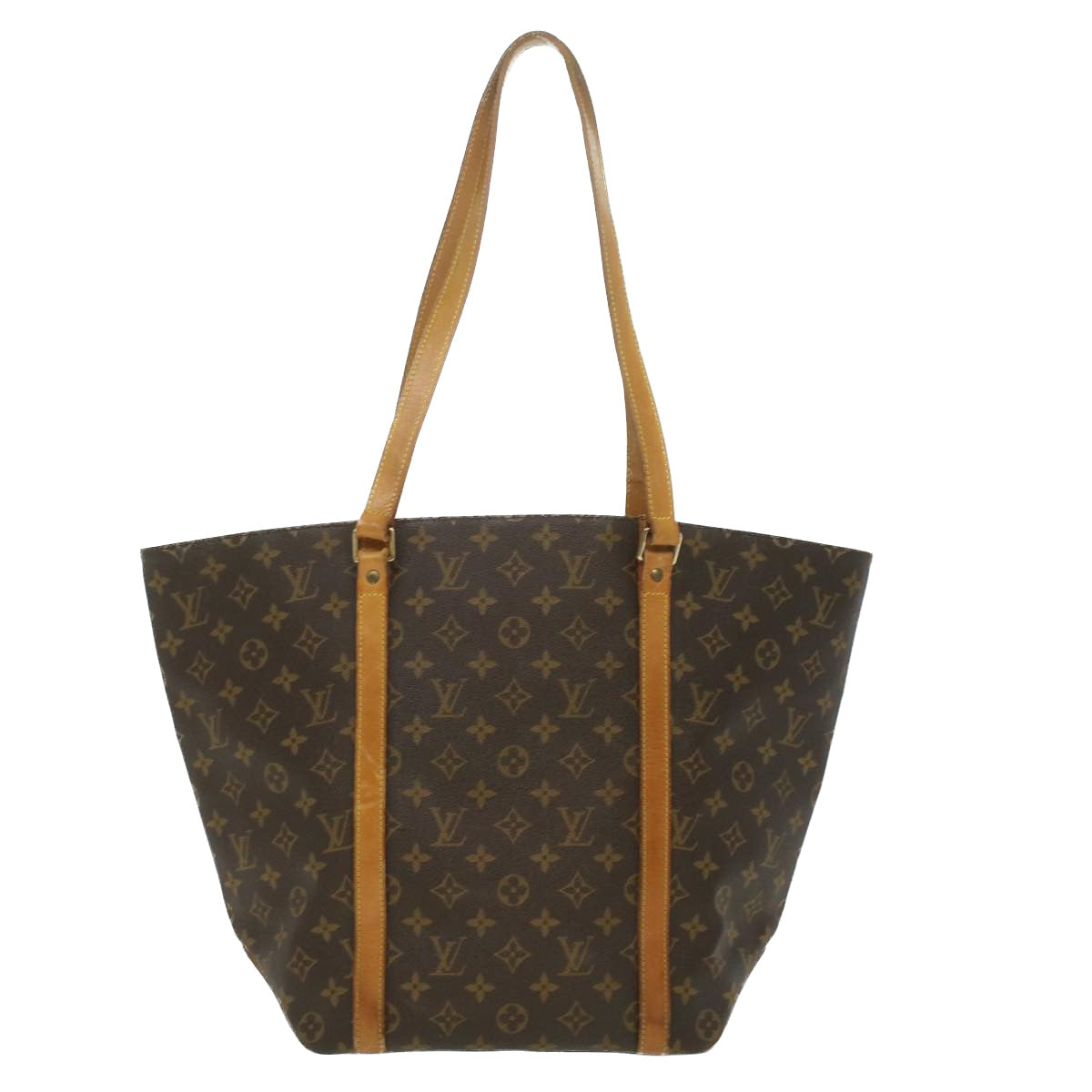 LOUIS VUITTON Monogram Sac Shopping Tote Bag M51108 LV Auth 36070