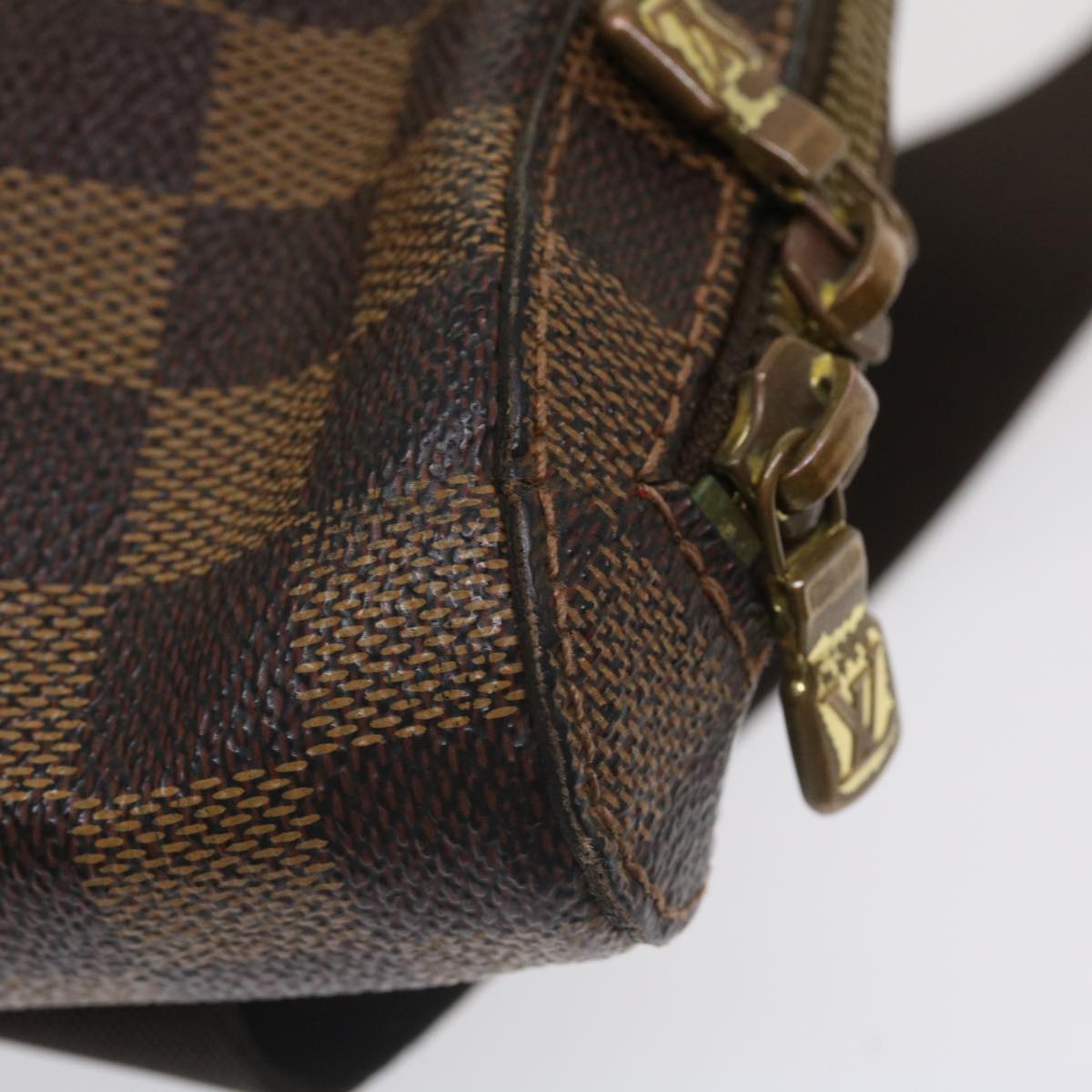 LOUIS VUITTON Damier Ebene Geronimos Shoulder Bag N51994 LV Auth 36079