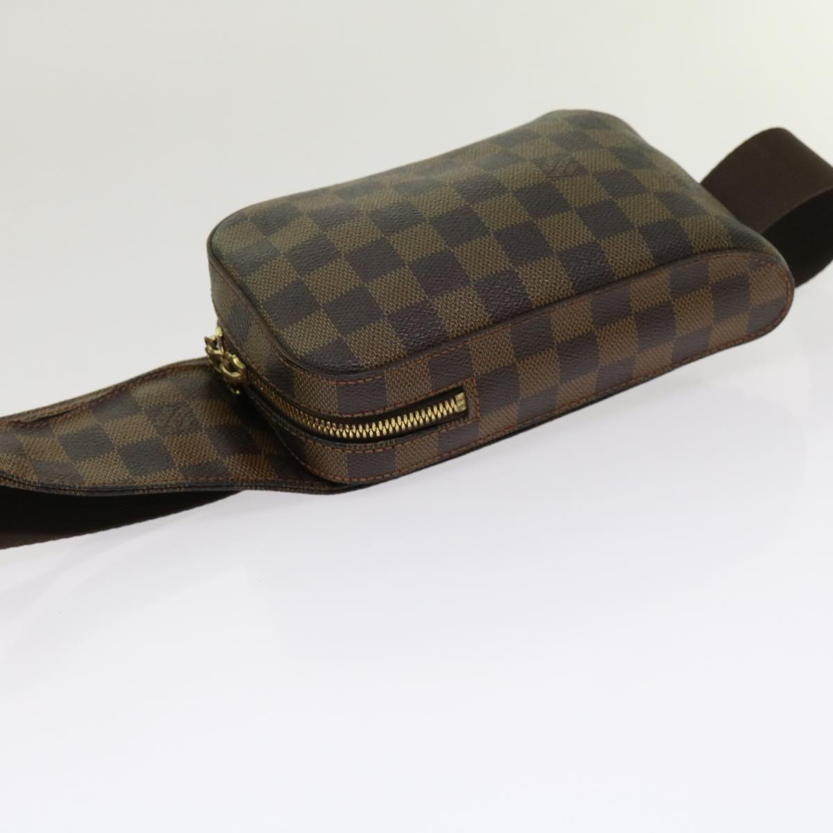 LOUIS VUITTON Damier Ebene Geronimos Shoulder Bag N51994 LV Auth 36095