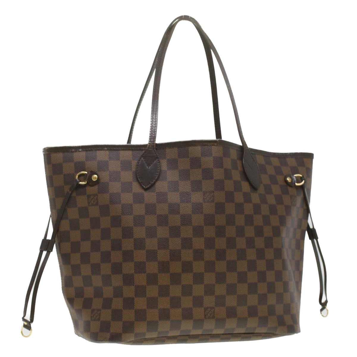 LOUIS VUITTON Damier Ebene Neverfull MM Tote Bag N51105 LV Auth 36107