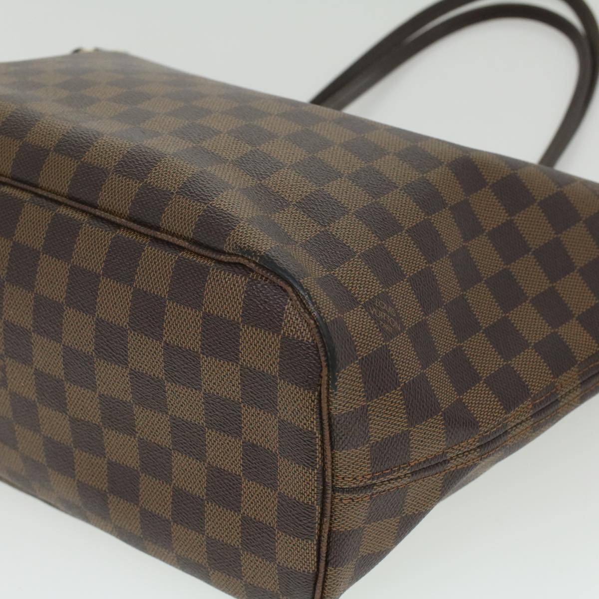 LOUIS VUITTON Damier Ebene Neverfull MM Tote Bag N51105 LV Auth 36107