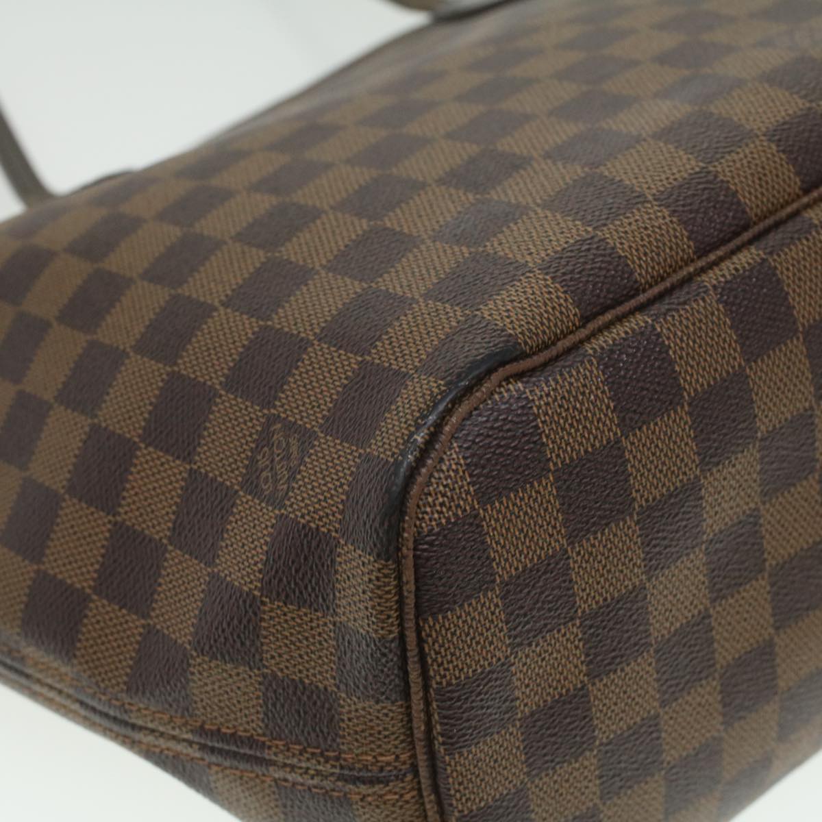 LOUIS VUITTON Damier Ebene Neverfull MM Tote Bag N51105 LV Auth 36107