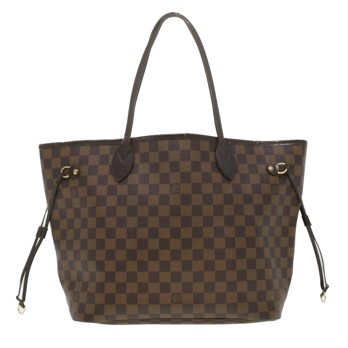 LOUIS VUITTON Damier Ebene Neverfull MM Tote Bag N51105 LV Auth 36107