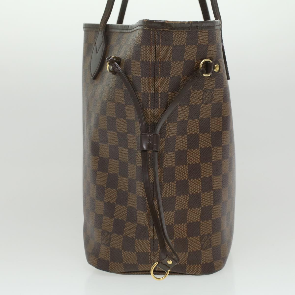 LOUIS VUITTON Damier Ebene Neverfull MM Tote Bag N51105 LV Auth 36107