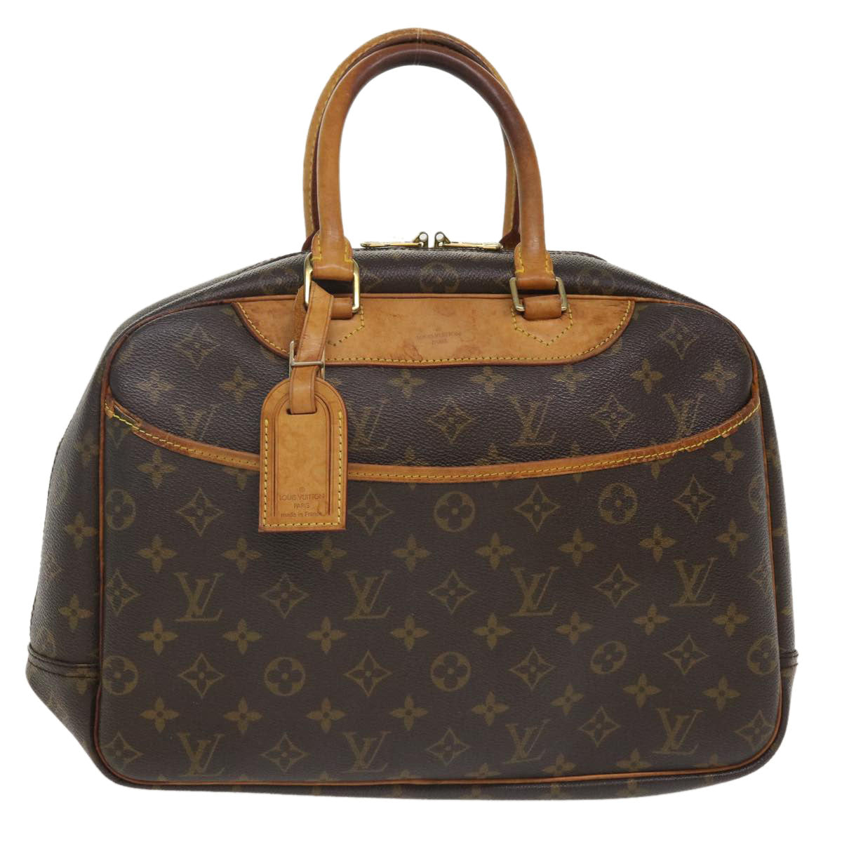 LOUIS VUITTON Monogram Deauville Hand Bag M47270 LV Auth 36110