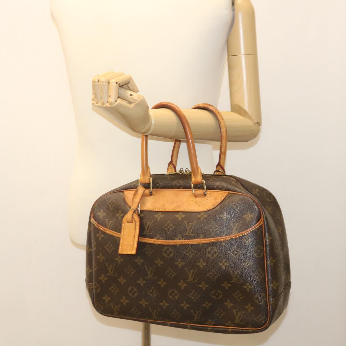 LOUIS VUITTON Monogram Deauville Hand Bag M47270 LV Auth 36110