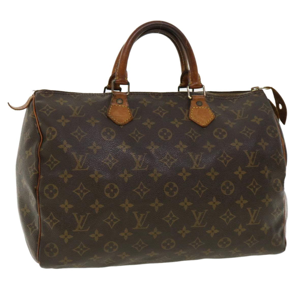 LOUIS VUITTON Monogram Speedy 35 Hand Bag M41524 LV Auth 36116