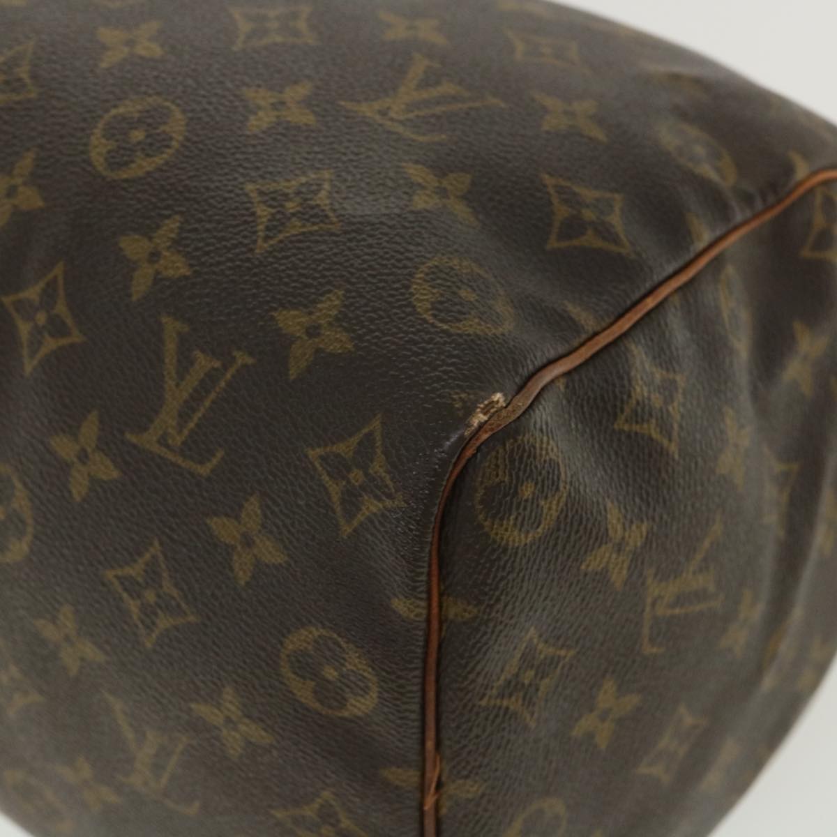 LOUIS VUITTON Monogram Speedy 35 Hand Bag M41524 LV Auth 36116