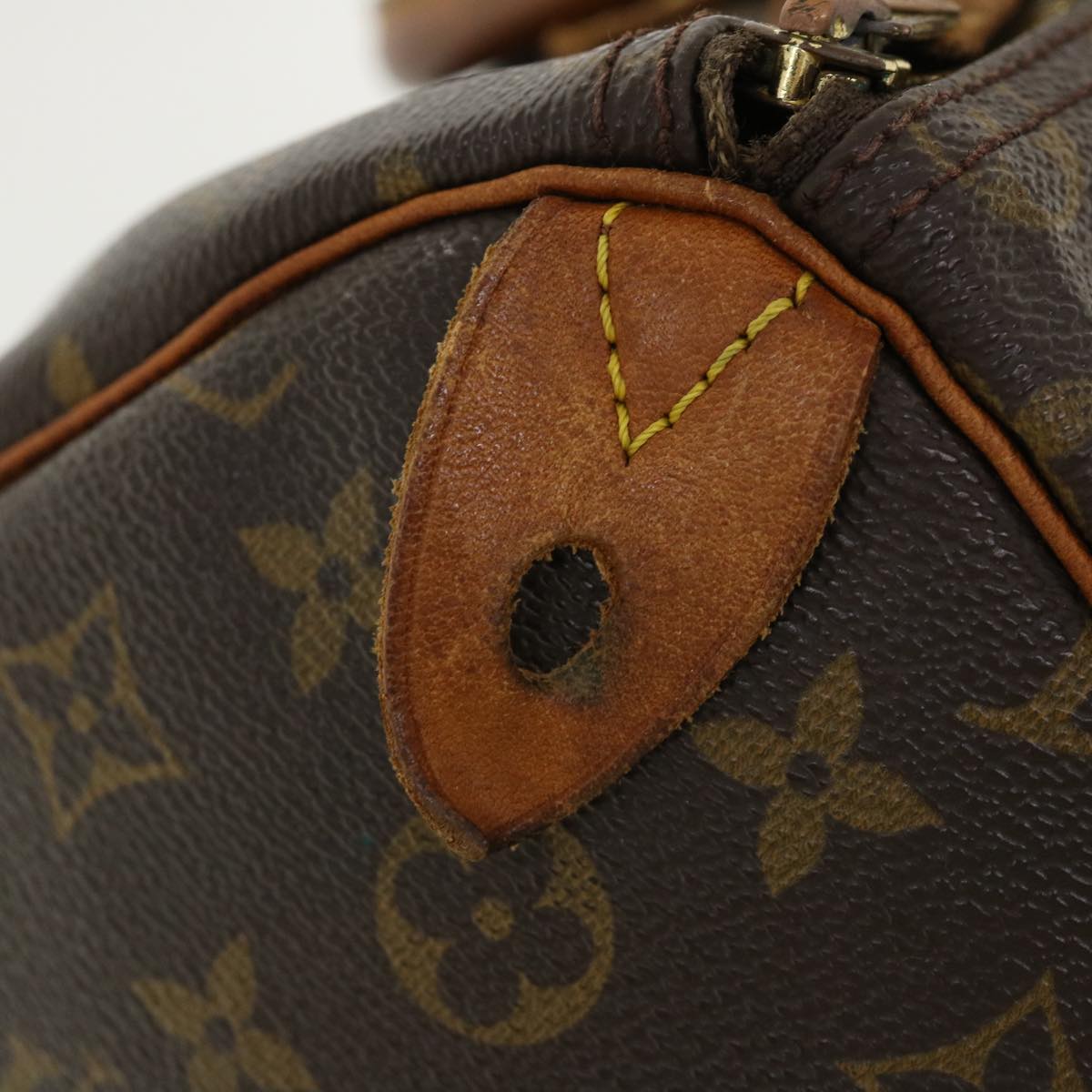 LOUIS VUITTON Monogram Speedy 35 Hand Bag M41524 LV Auth 36116