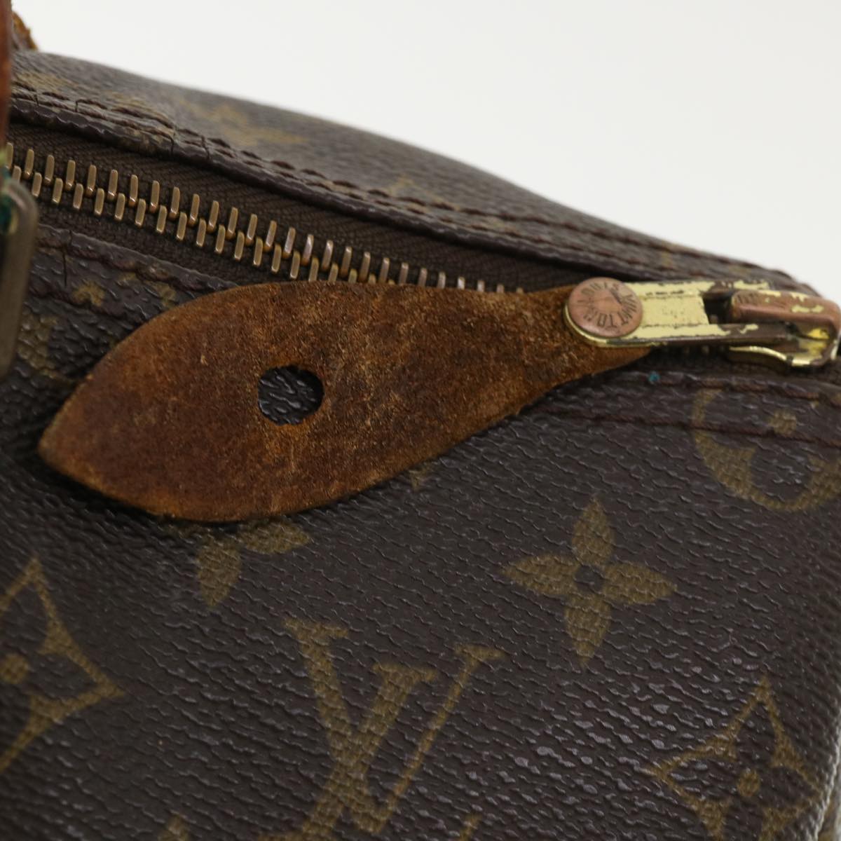 LOUIS VUITTON Monogram Speedy 35 Hand Bag M41524 LV Auth 36116